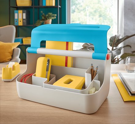 EAN 4002432126200 - Leitz 61250061 caja de almacenaje Rectangular Acrilonitrilo butadieno estireno (ABS) Azul, Blanco imagen 2