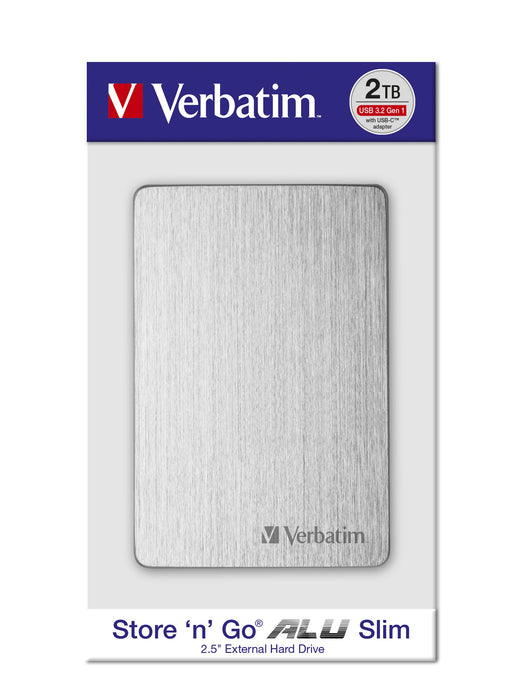 EAN 0023942536635 - Verbatim Store 'n' Go ALU Slim disco duro externo 2.5" USB Tipo C 3.2 Gen 1 (3.1 Gen 1) imagen 8