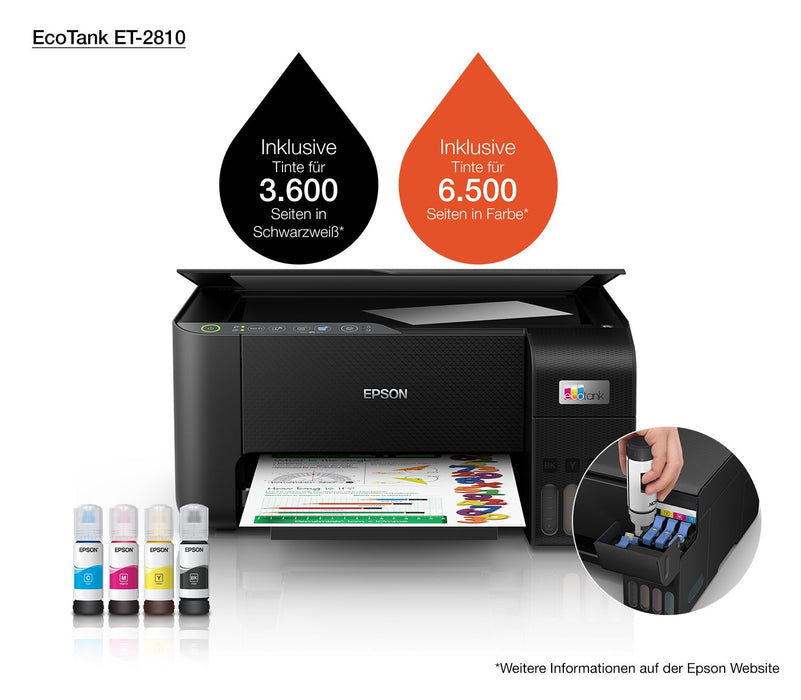 EAN 8715946684109 - Epson EcoTank ET-2810 Inyección de tinta 5760 x 1440 DPI 33 ppm Wifi imagen 25