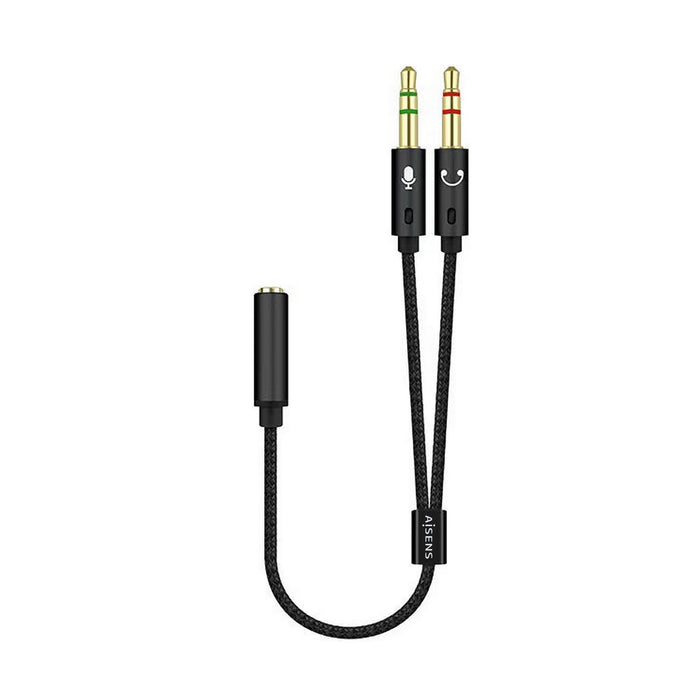 EAN 8436574704785 - AISENS A128-0418 cable de audio 0,25 m 2 x 3.5mm 3,5mm imagen 1