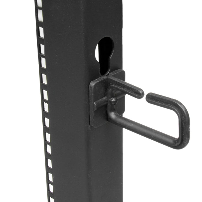 EAN 0065030887168 - StarTech.com 4POSTRACK8U armario rack Rack o bastidor independiente Negro imagen 3