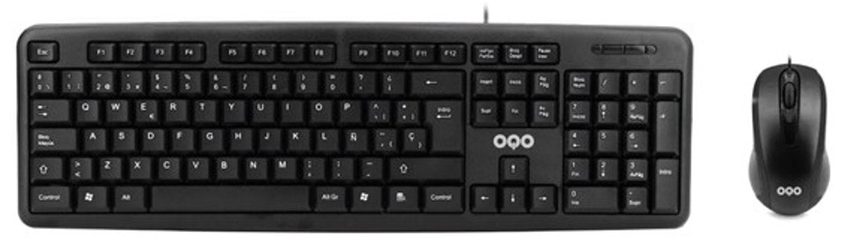 EAN 8437012429048 - OQO OQO-TR001-U teclado Ratón incluido Oficina USB QWERTY Español Negro imagen 1