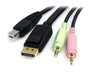 EAN 0065030840125 - StarTech.com DP4N1USB6 cable para video, teclado y ratón (kvm) Negro 1,829 m imagen 3