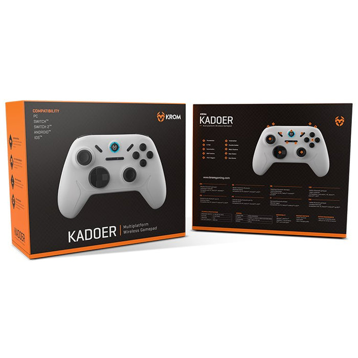 EAN 8436587975745 - Krom Kadoer Blanco Bluetooth/USB Palanca de mando Digital Android, Nintendo Switch, Nintendo Switch 2, PC imagen 7
