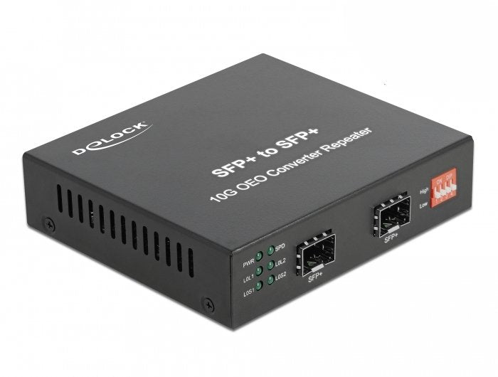 EAN 4043619864720 - DeLOCK 86472 convertidor de medio 10000 Mbit/s Negro imagen 1