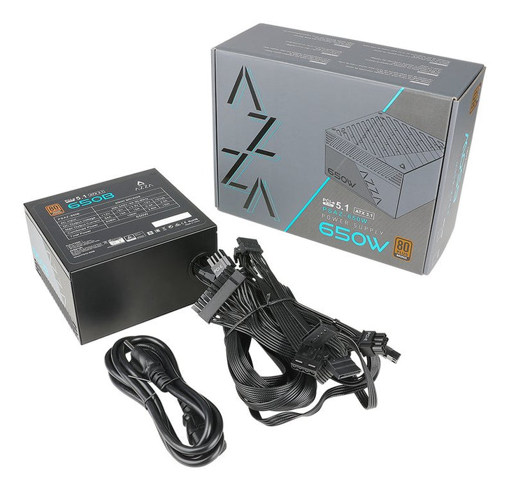EAN 4712839557520 - Azza PSAZ-650B (ATX3.1) unidad de fuente de alimentación 650 W imagen 2