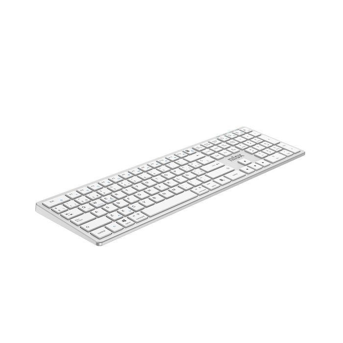 EAN 8431775136540 - Nilox PRO WIRELESS SILVER ESPANOL teclado Hogar / Oficina USB + Bluetooth QWERTY Español Blanco imagen 4