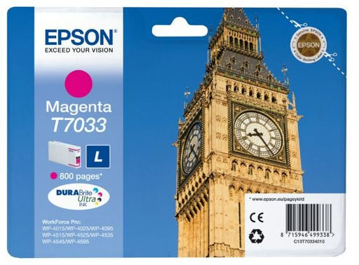 EAN 8715946490076 - Epson Big Ben T7033 cartucho de tinta 1 pieza(s) Original imagen 2