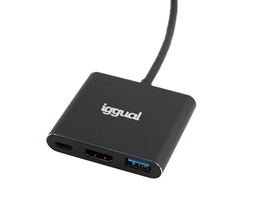 EAN 8435364318461 - iggual IGG318461 base para portátil y replicador de puertos USB 3.2 Gen 1 (3.1 Gen 1) Type-C Negro imagen 3