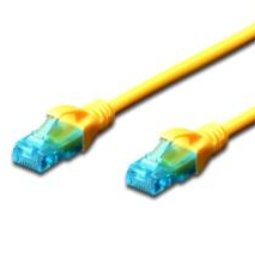 EAN 4016032317531 - Digitus 0.25m Cat5e U-UTP cable de red Amarillo 0,25 m U/UTP (UTP) imagen 1