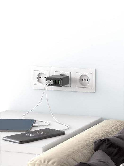 EAN 4040849648175 - Goobay 64817 cargador de dispositivo móvil Auriculares, Smartphone, Tableta Negro Corriente alterna Carga imagen 3