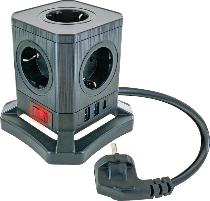 EAN 4004005039108 - Schwaiger STLB3520 base múltiple 5 salidas AC Interior Negro imagen 7