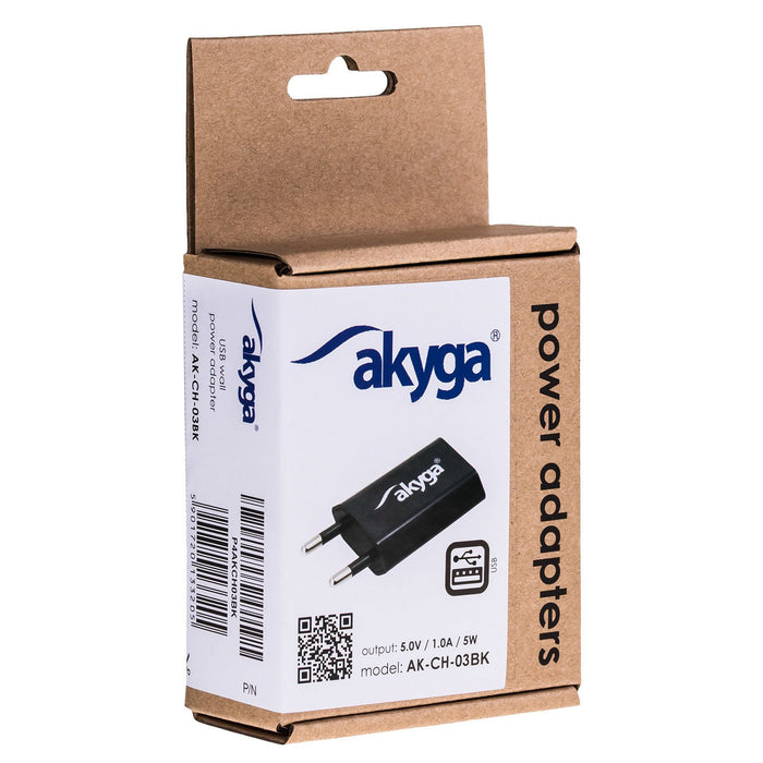 EAN 5901720133205 - Akyga AK-CH-03BK cargador de dispositivo móvil Smartphone, Tableta Negro Corriente alterna, CC Interior imagen 5