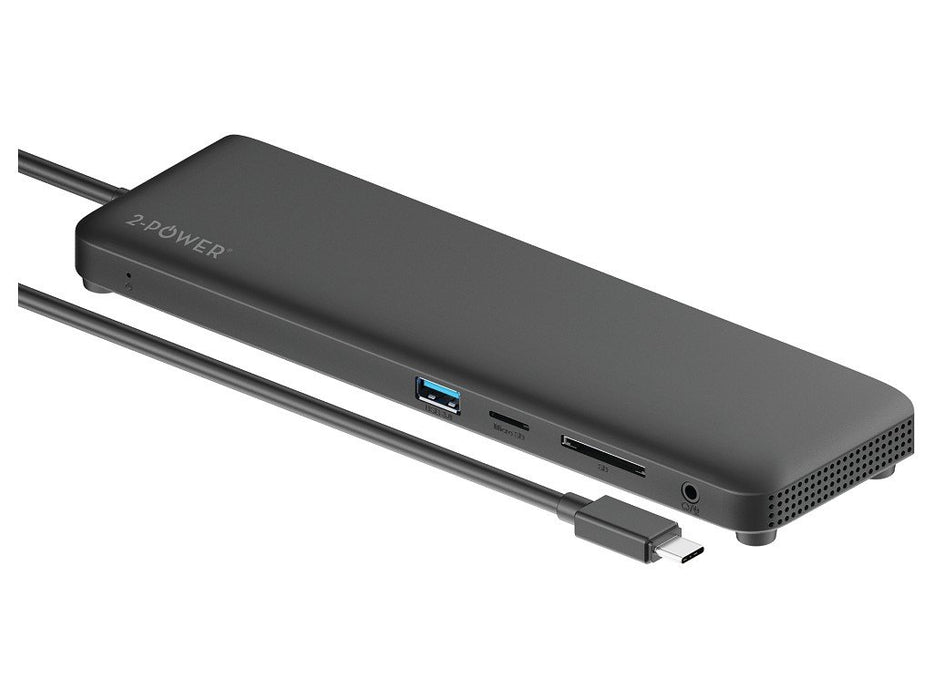 EAN 5055190142042 - 2-Power DOC0118A base para portátil y replicador de puertos Negro imagen 1