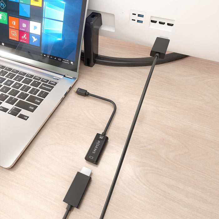 EAN 8435739902202 - AISENS A125-0904 adaptador de cable de vídeo 0,15 m Mini DisplayPort HDMI tipo A (Estándar) imagen 5