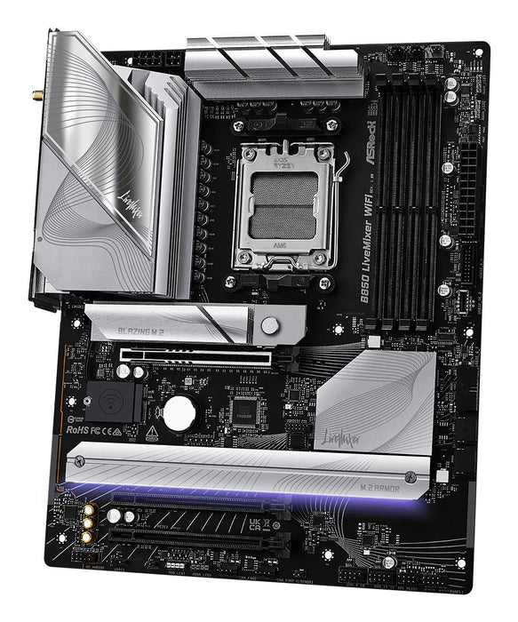EAN 4711581490154 - Asrock B850 LiveMixer WiFi AMD B850 Zócalo AM5 ATX imagen 5