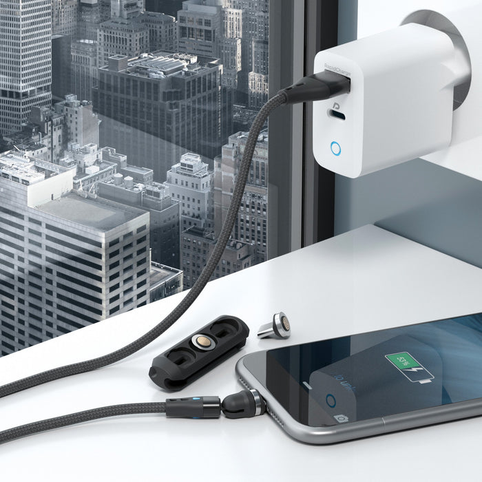 EAN 4040895011640 - RealPower MagneticCharge3 cable USB 2 m USB A Negro imagen 5