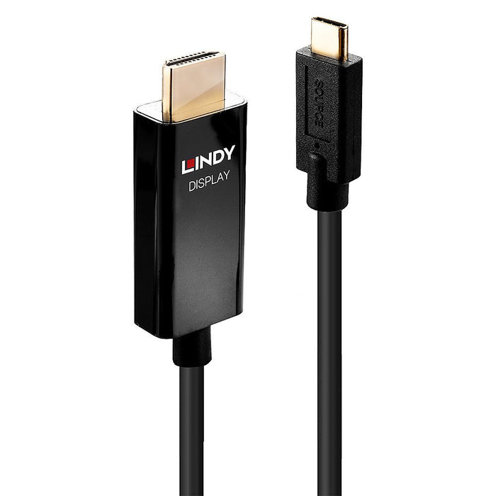 EAN 4002888432917 - Lindy 43291 adaptador de cable de vídeo 1 m USB Tipo C HDMI tipo A (Estándar) Negro imagen 1