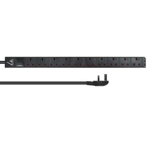 EAN 5715063208090 - Lanview LVR-3MUK-SPD-UK10 unidad de distribución de energía (PDU) 8 salidas AC 1.4U Negro imagen 1
