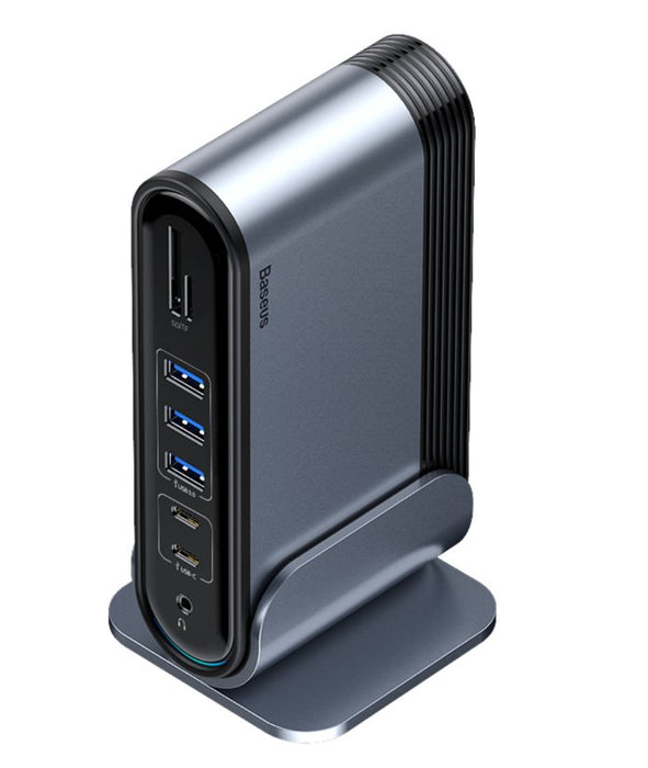 EAN 6953156214347 - Baseus CAHUB-DG0G base para portátil y replicador de puertos USB 3.2 Gen 1 (3.1 Gen 1) Type-C Negro, Gris imagen 3