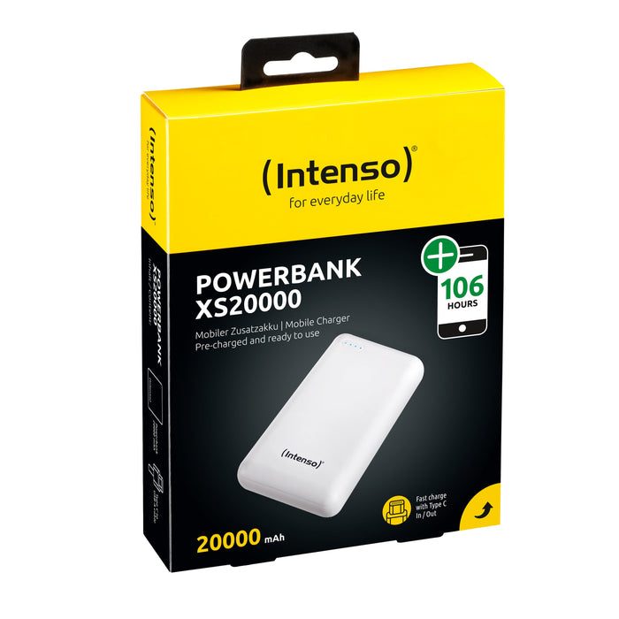 EAN 4034303029594 - Intenso XS20000 Powerbank Zusatzakku LiPo 20000 mAh 7313552 Polímero de litio Blanco imagen 2