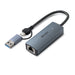 EAN 4002888434157 - Lindy 43415 hub de interfaz USB 3.2 Gen 2 (3.1 Gen 2) Type-C 5000 Mbit/s Gris imagen 1