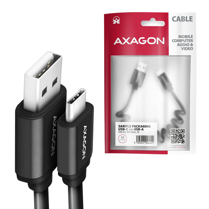 EAN 8595247905901 - Axagon BUCM-AM10TB cable USB USB 2.0 0,6 m USB C USB A Negro imagen 6