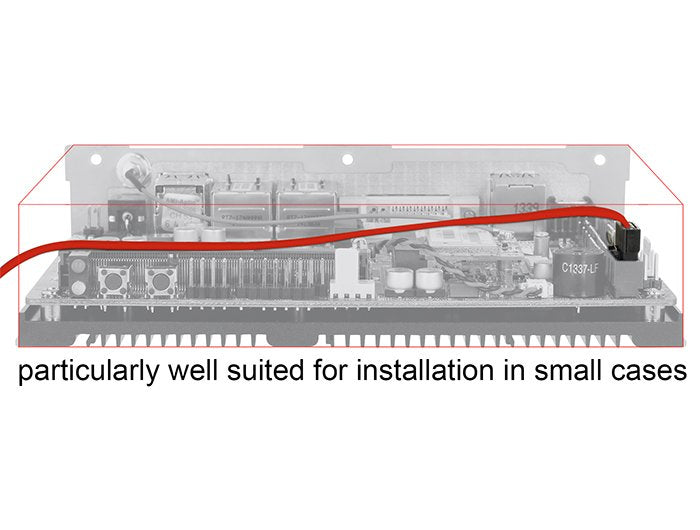 EAN 4043619838325 - DeLOCK 0.1m 2xSATAIII cable de SATA 0,1 m Rojo imagen 4