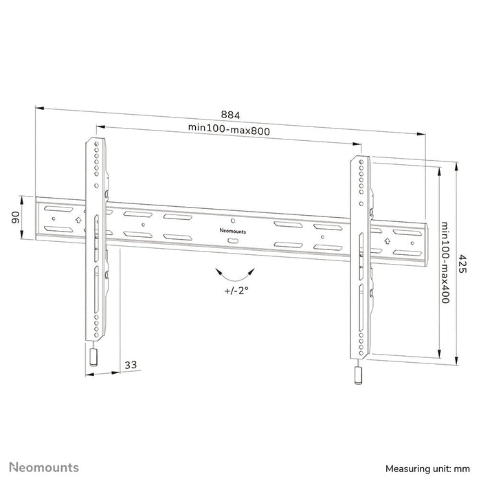 EAN 8717371448882 - Neomounts WL30S-850BL18 soporte para TV 2,18 m (86") Negro imagen 20
