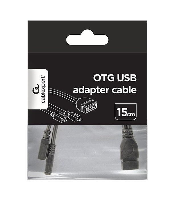 EAN 8716309087308 - Gembird A-OTG-AFBM-04 cable USB 0,15 m Micro-USB B USB A Negro imagen 2