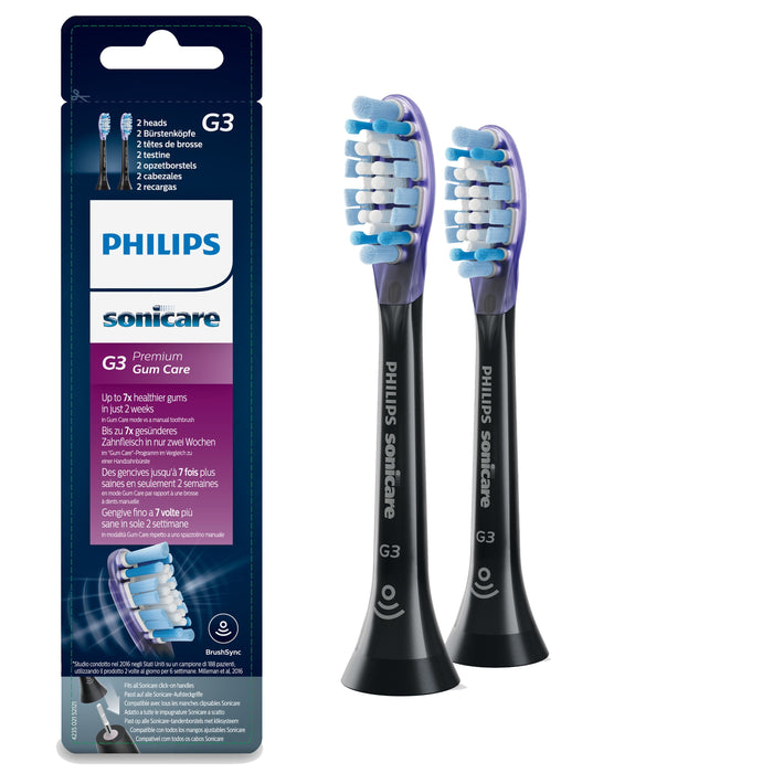 EAN 8710103805649 - Philips Sonicare HX9052/33 cepillo de cabello 2 pieza(s) Negro imagen 2
