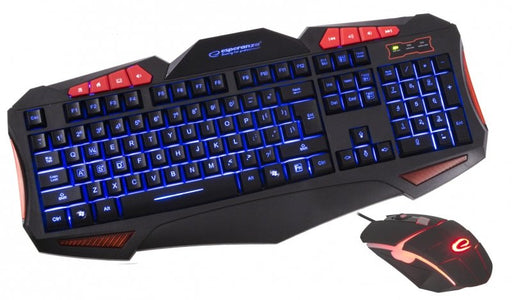 EAN 5901299938607 - Esperanza EGK3000 teclado Ratón incluido Juego USB QWERTY Inglés del Reino Unido Negro, Rojo imagen 1