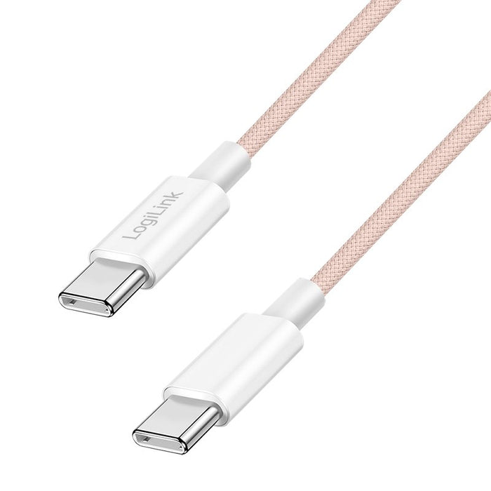 EAN 4052792077971 - LogiLink CU0343 cable USB USB 2.0 1 m USB C Rosa imagen 1