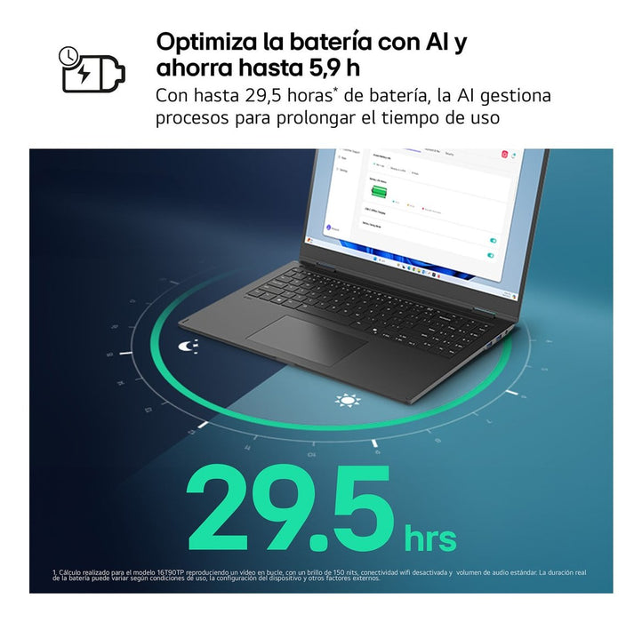 EAN 8806091946065 - LG Gram 14Z90S Intel Core Ultra 7 155H Portátil 35,6 cm (14") WUXGA 16 GB LPDDR5-SDRAM 512 GB SSD Wi-Fi 6 imagen 4