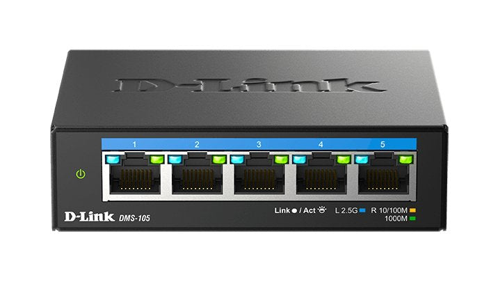 EAN 0790069469305 - D-Link DMS-105 No administrado L2 2.5G Ethernet (100/1000/2500) Negro imagen 3