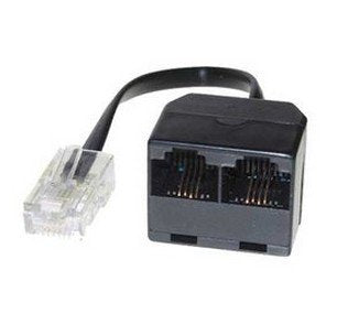 EAN 4017538712332 - S/CONN 0.1m RJ45 - 2x RJ45 Divisor de señal para cable coaxial Negro, Transparente imagen 1