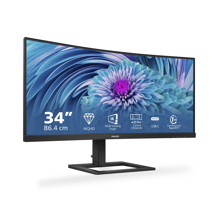 EAN 8712581770662 - Philips E Line 346E2CUAE/00 pantalla para PC 86,4 cm (34") 3440 x 1440 Pixeles Wide Quad HD+ LCD Negro imagen 4