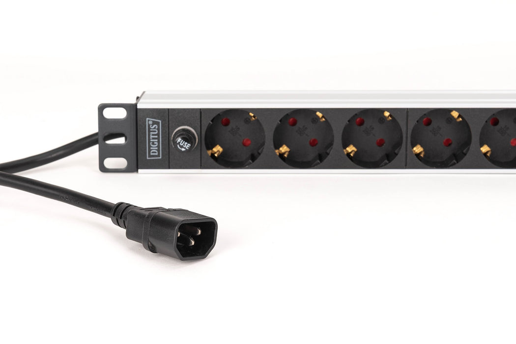 EAN 4016032501640 - Digitus DN-95437 unidad de distribución de energía (PDU) 9 salidas AC 1U Negro, Plata imagen 2