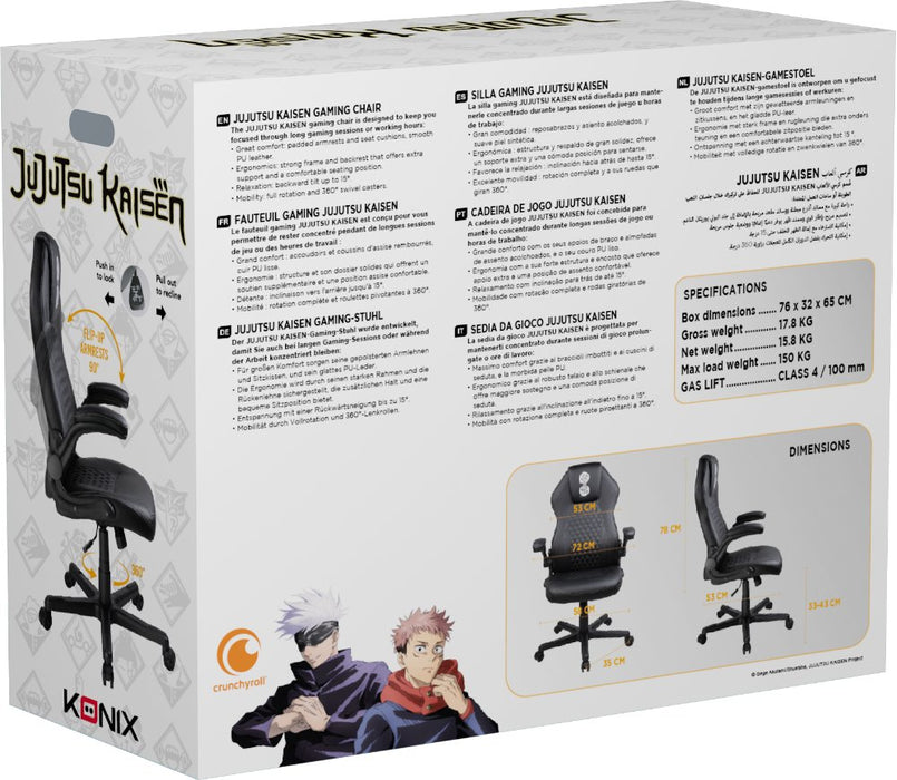 EAN 3328170293143 - Konix 78441120436 silla para videojuegos Butaca para jugar Asiento acolchado Negro imagen 7