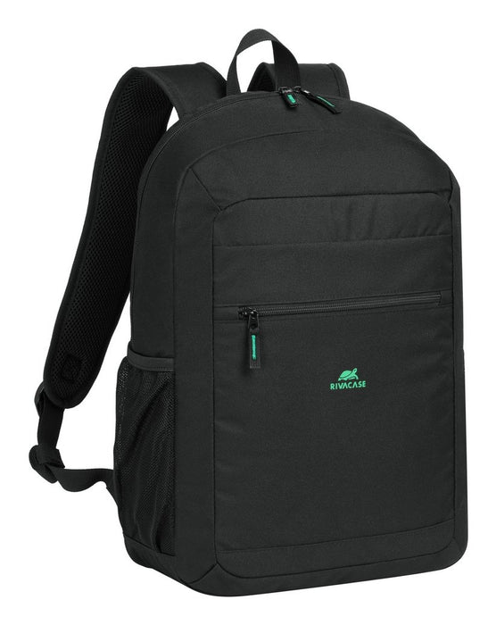 EAN 4260709015569 - Rivacase Gremio mochila City backpack Negro Poliéster, Tereftalato de polietileno reciclado (rPET) imagen 2