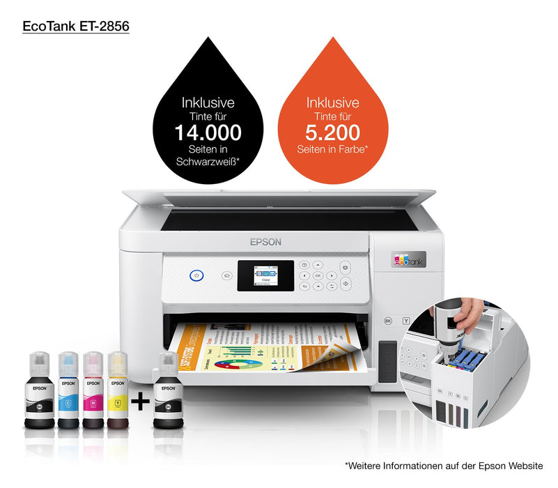 EAN 8715946686387 - Epson EcoTank ET-2856 Inyección de tinta 5760 x 1440 DPI 33 ppm Wifi imagen 23