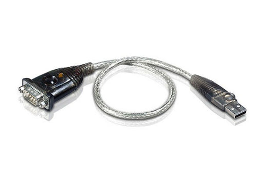 EAN 4710423770751 - ATEN UC232A-AT cable de serie Acero inoxidable, Transparente, Negro 0,35 m USB tipo A DB-9 imagen 1