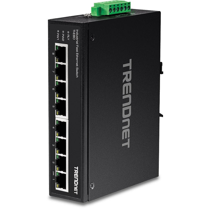 EAN 0710931161762 - Trendnet TI-E80 switch No administrado Fast Ethernet (10/100) Negro imagen 1