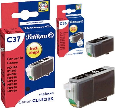 EAN 4018474105615 - Pelikan C36/C37 cartucho de tinta 2 pieza(s) Rendimiento estándar Negro imagen 1
