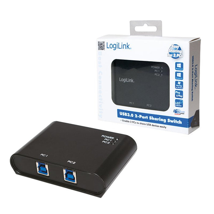 EAN 4052792030822 - LogiLink UA0216 hub de interfaz USB 3.2 Gen 1 (3.1 Gen 1) Type-B 5000 Mbit/s Negro imagen 4