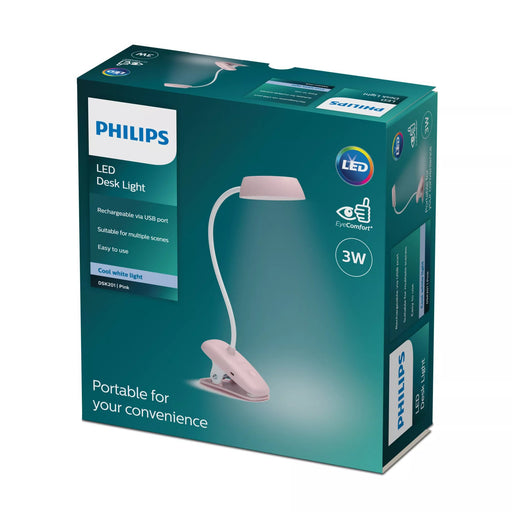 EAN 8719514396876 - Philips Funcional 8719514396876 lámpara de mesa Bombilla(s) no reemplazable(s) 3 W LED Rosa imagen 2