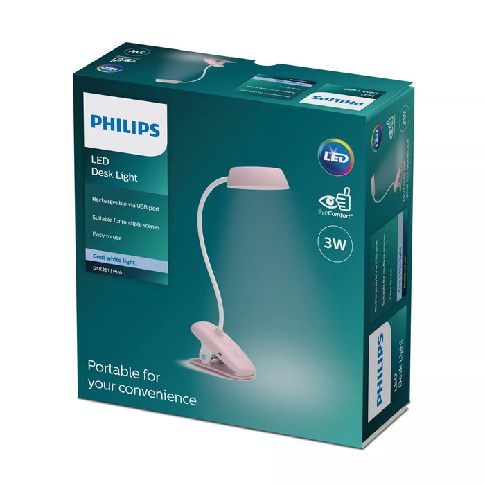 EAN 8719514396876 - Philips Funcional 8719514396876 lámpara de mesa Bombilla(s) no reemplazable(s) 3 W LED Rosa imagen 2