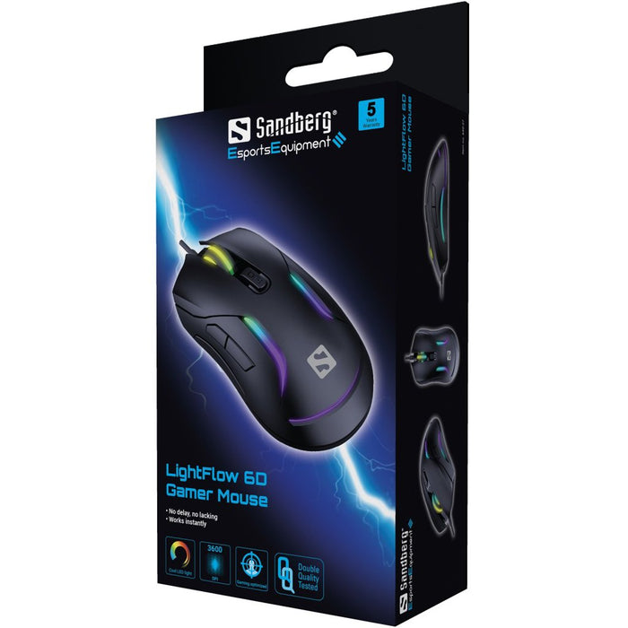 EAN 5705730640278 - Sandberg 640-27 ratón Juego Ambidextro USB tipo A 3600 DPI imagen 6