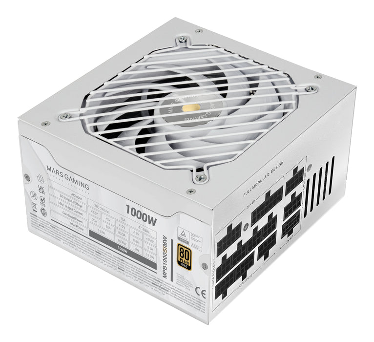 EAN 8435693110149 - Mars Gaming MPB1000SIMW unidad de fuente de alimentación 1000 W 24-pin ATX ATX Blanco imagen 3