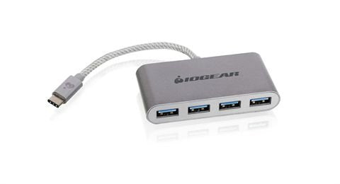 EAN 0881317513748 - iogear HUB-C USB 3.2 Gen 2 (3.1 Gen 2) Type-C 5000 Mbit/s Plata imagen 1